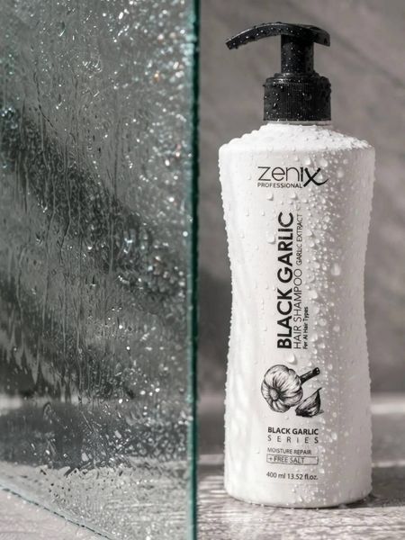 Шампунь з екстрактом чорного часника Zenix, 400 мл 410102 фото